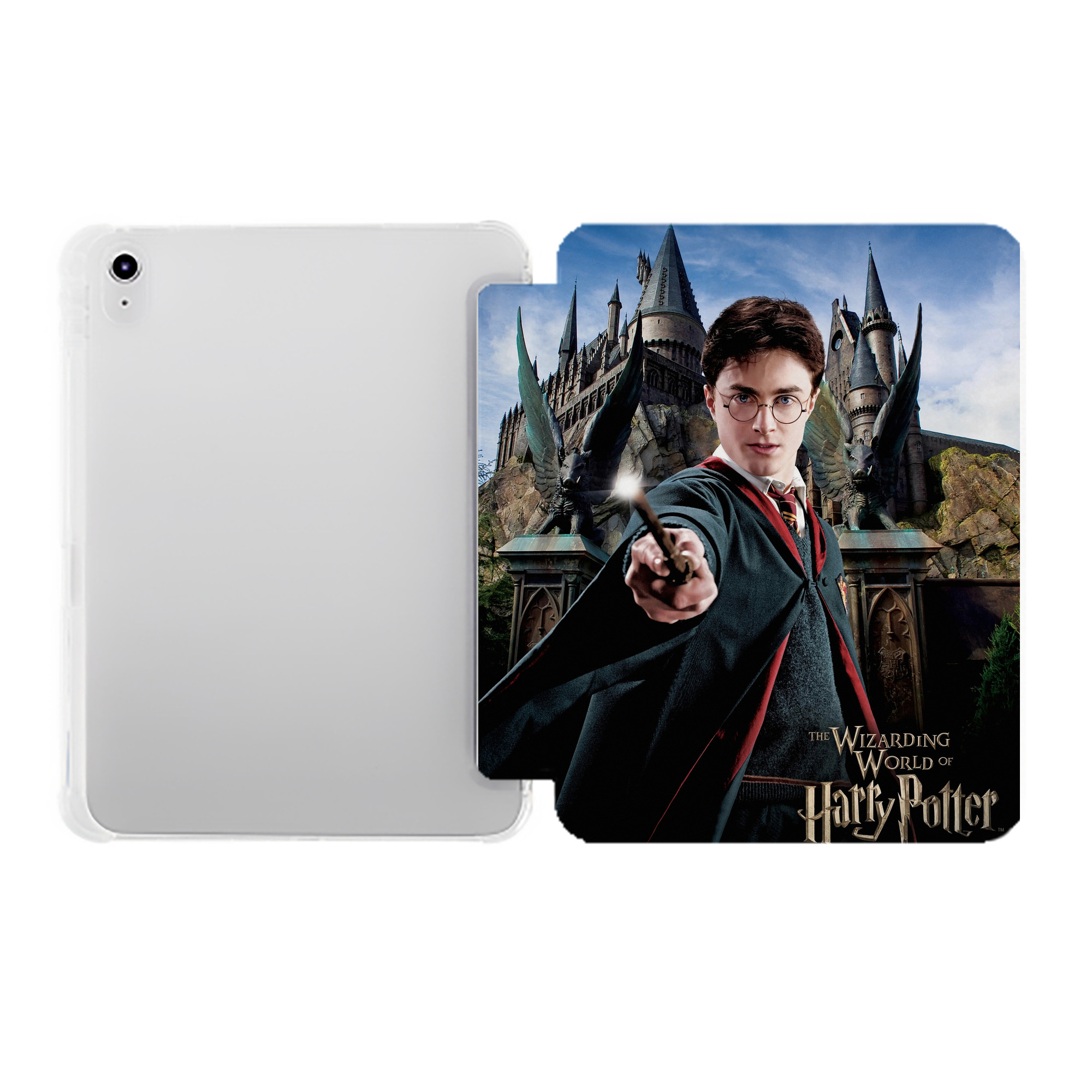 （画像用） Harry Potter ハリー・ポッターシリーズ IPad ケース ペン収納付き 三つ折りスタンド PUレザー×シリコン 対応機種9.5/10.5/10.9インチ